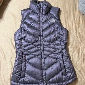 Purple North Face Puffer Vest